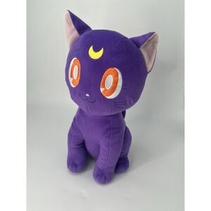 Sailor Moon 14" Purple Luna Cat Clever Idiots Standing Cat Plush